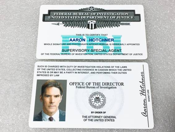 FBI アメリカ合衆国連邦捜査局 映画 ドラマシリーズ ID カード グッズ