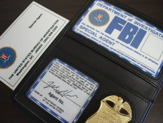 FBIバッジIDホルダーセット出品】米国パーフェクトフィット製 ポリス 